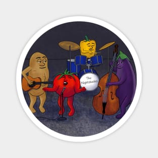 The Nightshades – amusing cartoon of a veggie music band Magnet